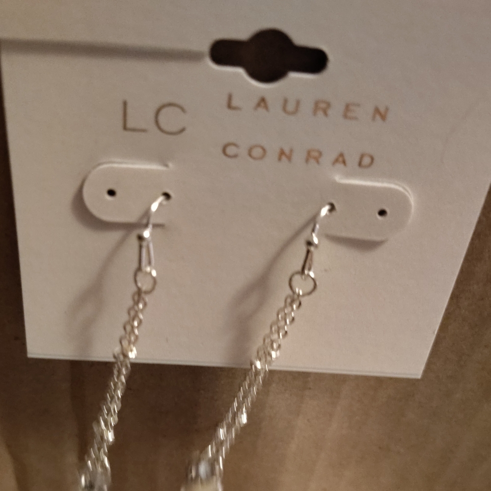LC Lauren Conrad Silver Earrings
